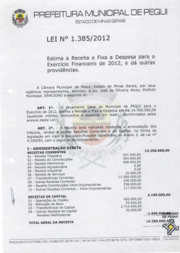 1385 – Orçamento 2012