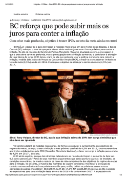 BC reforça que pode subir mais os juros para conter a