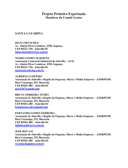 Projeto Primeira Exporta&ccedil;&atilde;o