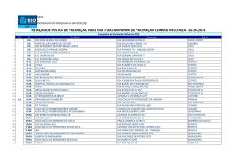 Veja aqui a lista de unidades que ter&atilde;o vacina&ccedil;&atilde;o neste s&aacute;bado