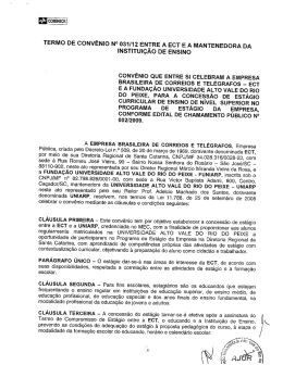 ECT - Empresa Brasileira de Correios e Tel&eacute;grafos