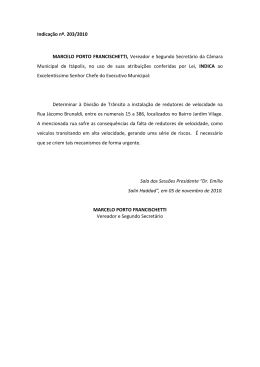 Indica&ccedil;&otilde;es - C&acirc;mara Municipal de It&aacute;polis