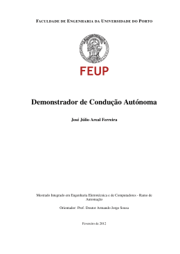 Demonstrador de Condu&ccedil;&atilde;o Aut&oacute;noma