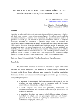 rui barbosa e a reforma do ensino primário de 1883