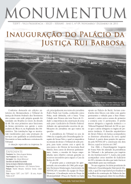 Inauguração do Palácio da Justiça Rui Barbosa