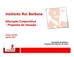 Instituto Rui Barbosa Instituto Rui Barbosa - TCE