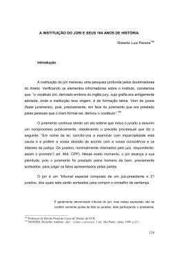 a institui&ccedil;&atilde;o do j&uacute;ri e seus 184 anos de hist&oacute;ria