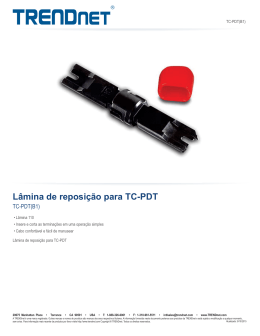 Lâmina de reposição para TC-PDT