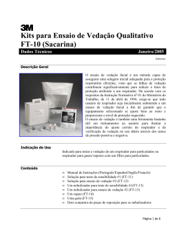Kits para Ensaio de Veda&ccedil;&atilde;o Qualitativo FT-10