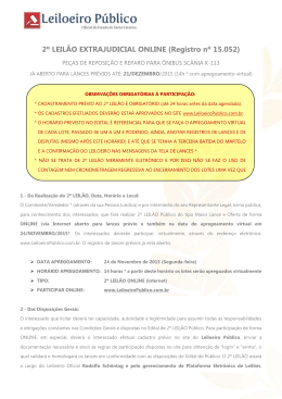 Visualizar Edital - Leiloeiro Público