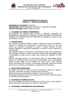 estado de mato grosso prefeitura municipal de colider/mt