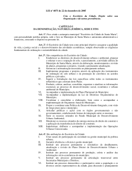 LEI n&ordm; 4875 de 22 de dezembro de 2005 Cria o Escrit&oacute;rio da