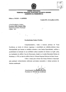 ofício n. 17612011 - GABPRES. - SINDIJUFE-MT