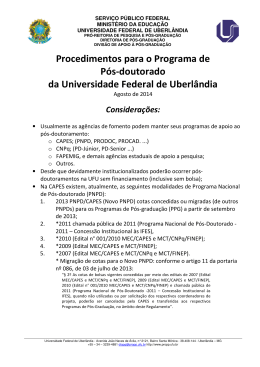 Procedimentos_P&oacute;s-doutorado na UFU - PROPP
