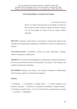 Revista Eletrônica de Direito Processual – REDP. Volume XIII