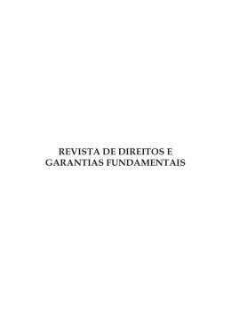 revista de direitos e garantias fundamentais