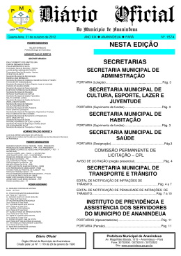 DIARIO DE OUTUBRO, 31 - Prefeitura de Ananindeua