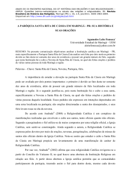 A Paróquia Santa Rita de Cássia em Maringá
