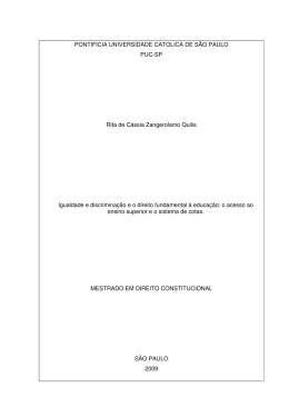 PONTIFICIA UNIVERSIDADE CATOLICA DE S&Atilde;O