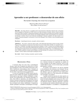 Aprender a ser professor