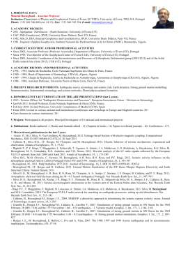 1. PERSONAL DATA Mourad Bezzeghoud