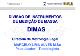 DIVIS&Atilde;O DE INSTRUMENTOS DE MEDI&Ccedil;&Atilde;O DE MASSA
