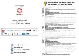 Realiza&ccedil;&atilde;o Apoio Institucional