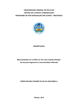 Masculinidades em conflito em Um certo Capit&atilde;o Rodrigo