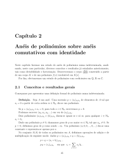 Aneis de Polinomios