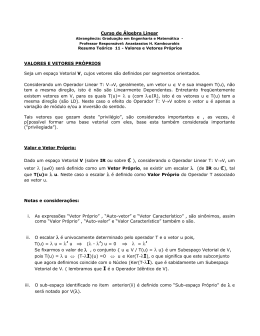 AL A Resumo 11 Valores e Vetores Proprios