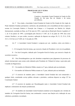 PROJETO DE LEI Nº 52/2014 Poder Judiciário Constitui a