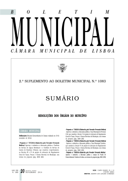 Proposta 729/2014 - Assembleia Municipal de Lisboa
