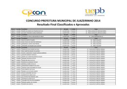 Resultado Final aprovados e classificados.xlsx