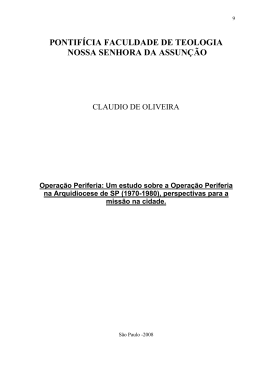 Disserta&ccedil;&atilde;o completa - Pontif&iacute;cia Faculdade de Teologia Nossa