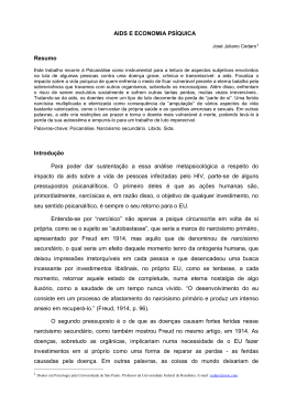 AIDS E ECONOMIA PS&Iacute;QUICA Resumo Introdu&ccedil;&atilde;o Para
