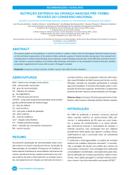 abreviaturas resumo introdu&ccedil;&atilde;o nutri&ccedil;&atilde;o ent&eacute;rica na