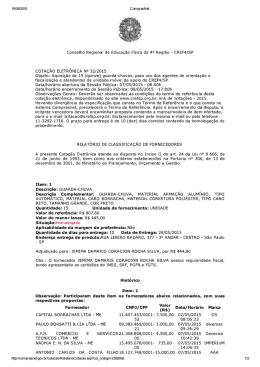 coTA&ccedil;&Atilde;o ELETR&Ocirc;NICA No 32/2015