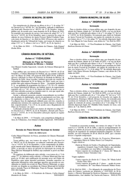 Di&aacute;rio da Rep&uacute;blica III S&eacute;rie n&ordm;. 126 de 29-05-2004