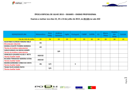 ÉPOCA ESPECIAL DE JULHO 2015 – EXAMES – ENSINO