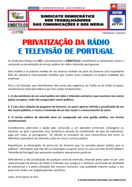 privatização da radio e televisão de portugal