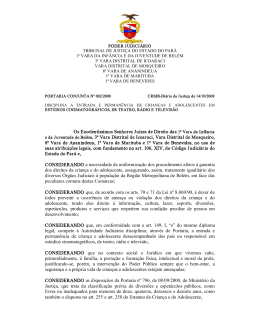 Portaria Conjunta n&ordm;002/2008 - Tribunal de Justi&ccedil;a do Estado do Par&aacute;