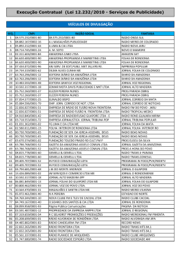 VE&Iacute;CULOS DE DIVULGA&Ccedil;&Atilde;O Execu&ccedil;&atilde;o Contratual (Lei 12.232