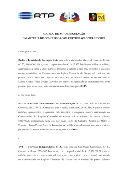 ACORDO DE AUTORREGULA&Ccedil;&Atilde;O EM MAT&Eacute;RIA DE