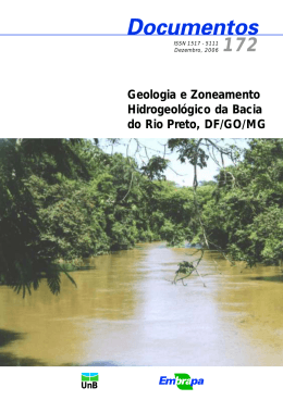 Geologia e Zoenamento Hidrogeológico da Bacia do Rio Preto, DF