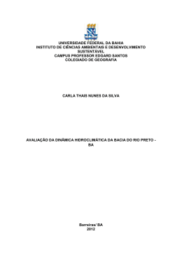 1 universidade federal da bahia instituto de ci&ecirc;ncias ambientais e