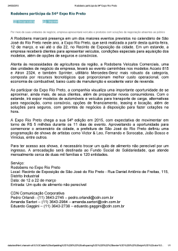 (Rodobens participa da 54\252 Expo Rio Preto)