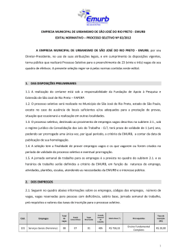 PREFEITURA MUNICIPAL DE SÃO JOSÉ DO RIO PRETO