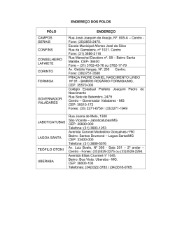 Fone: (35)3853-2475. CON - Escola de Enfermagem