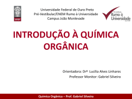 INTRODU&Ccedil;&Atilde;O &Agrave; QU&Iacute;MICA ORG&Acirc;NICA