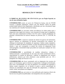 RESOLUÇÃO Nº 549/2011